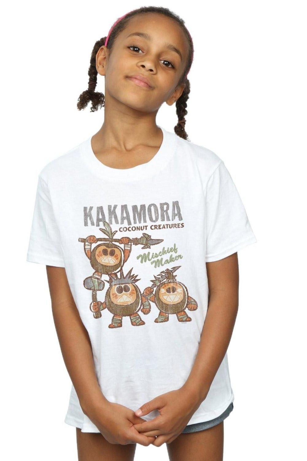 Хлопковая футболка «Моана Какамора» Disney, белый