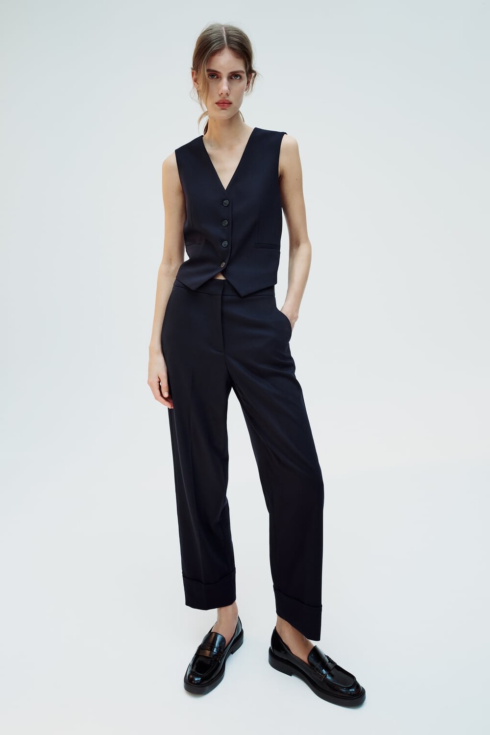 

Индивидуальный жилет ZARA, темно-синий