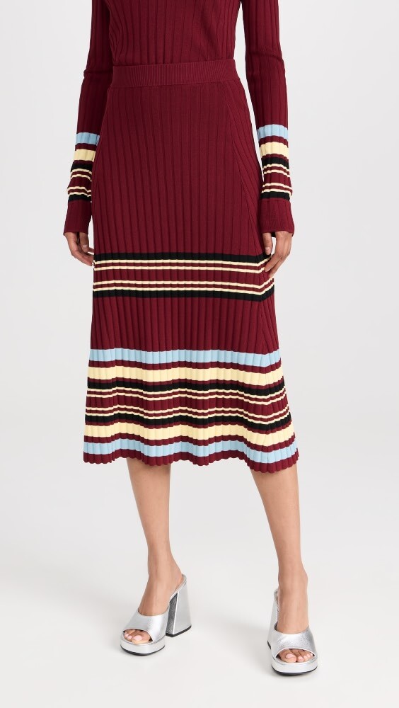 

Юбка Wales Bonner Wander Knit, красный