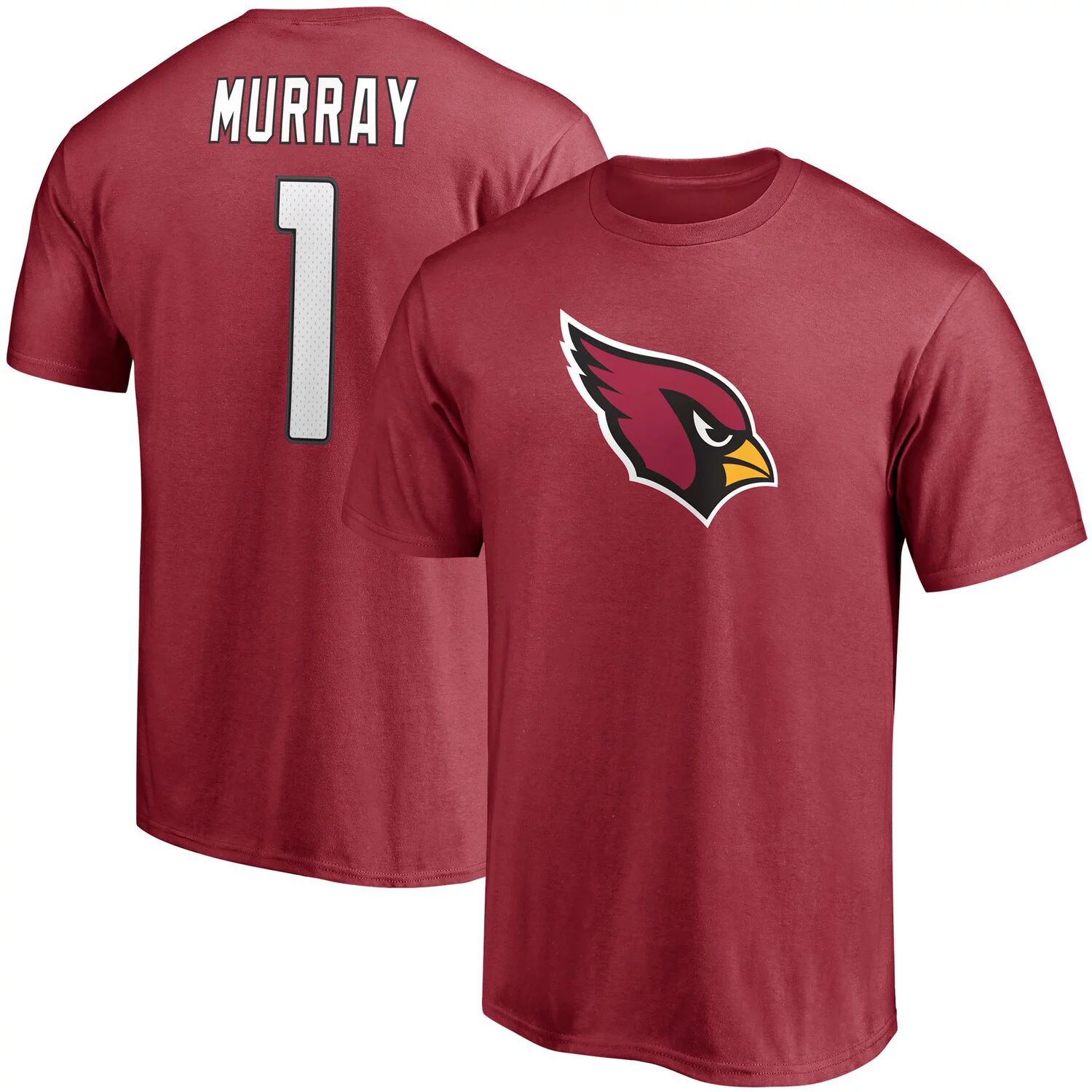 цена Мужская фирменная футболка Kyler Murray Cardinal Arizona Cardinals со значком игрока, именем и номером Fanatics