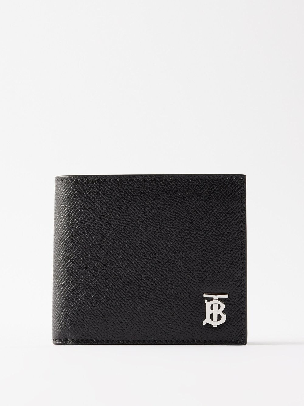

Кошелек из зерненой кожи с бляшкой tb Burberry, черный