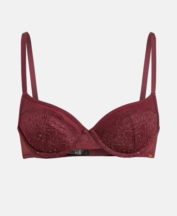 

Бюстгальтер на косточках, чашка A-DD Calvin Klein Underwear, бордовый