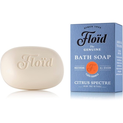 Мыло для ванны Floid Citrus Spectre, 100% растительный батончик, обогащенное питательным лецитином, маслом ши и кунжутным маслом.