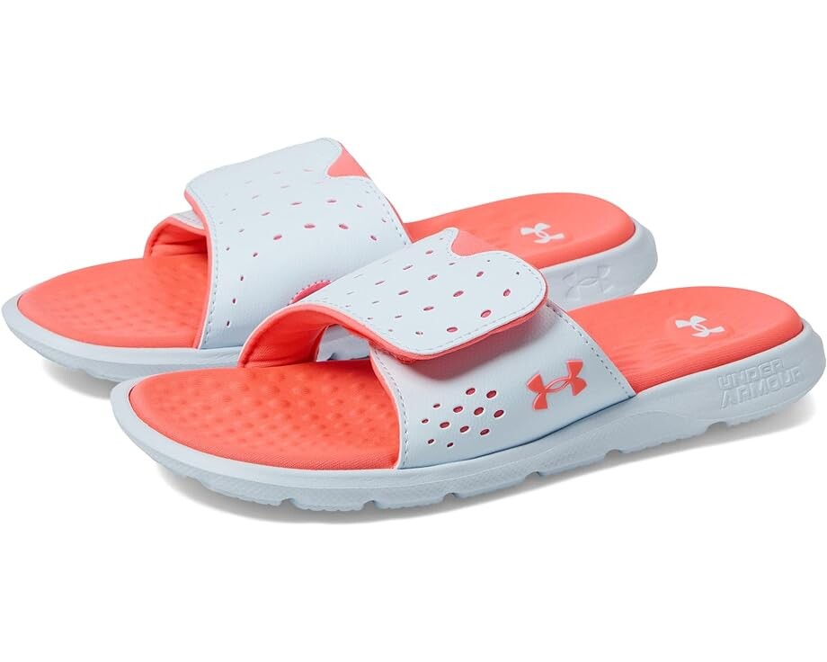 Сандалии Under Armour Ignite 7 Slide, цвет Halogen Blue/Halogen Blue/Pink Shock