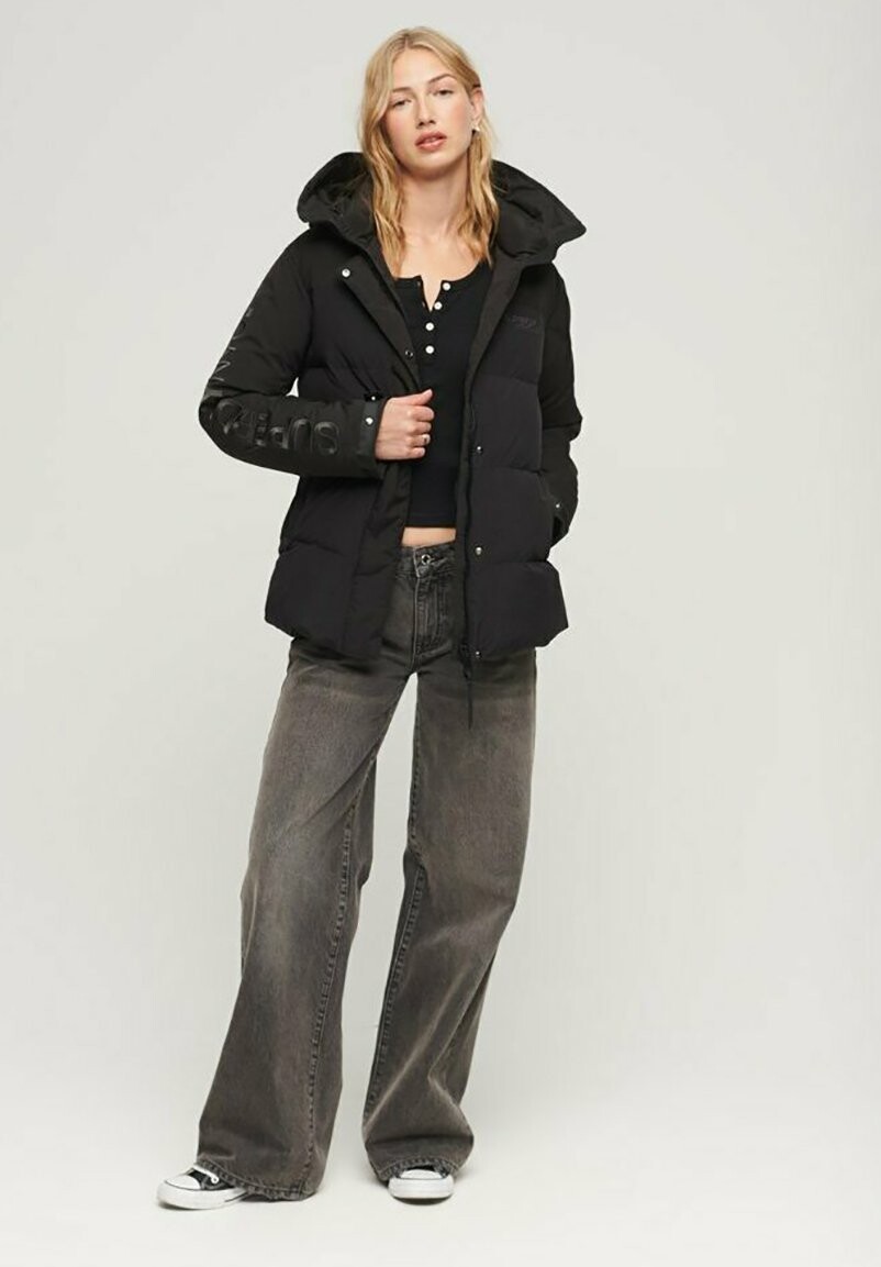 

Куртка Superdry HOODED CITY PADDED WIND, черный