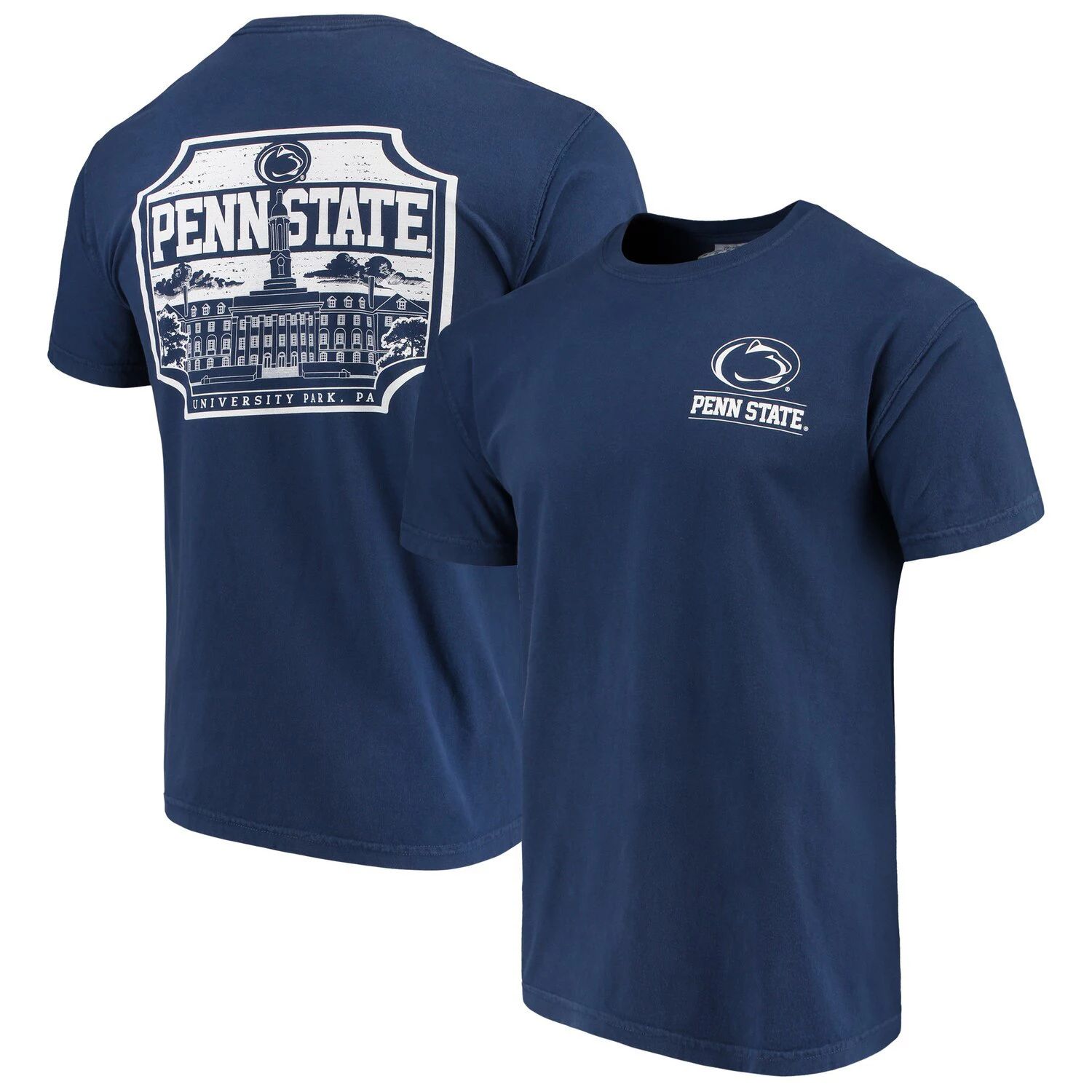 Мужская темно-синяя футболка Penn State Nittany Lions Comfort Colors Campus Icon
