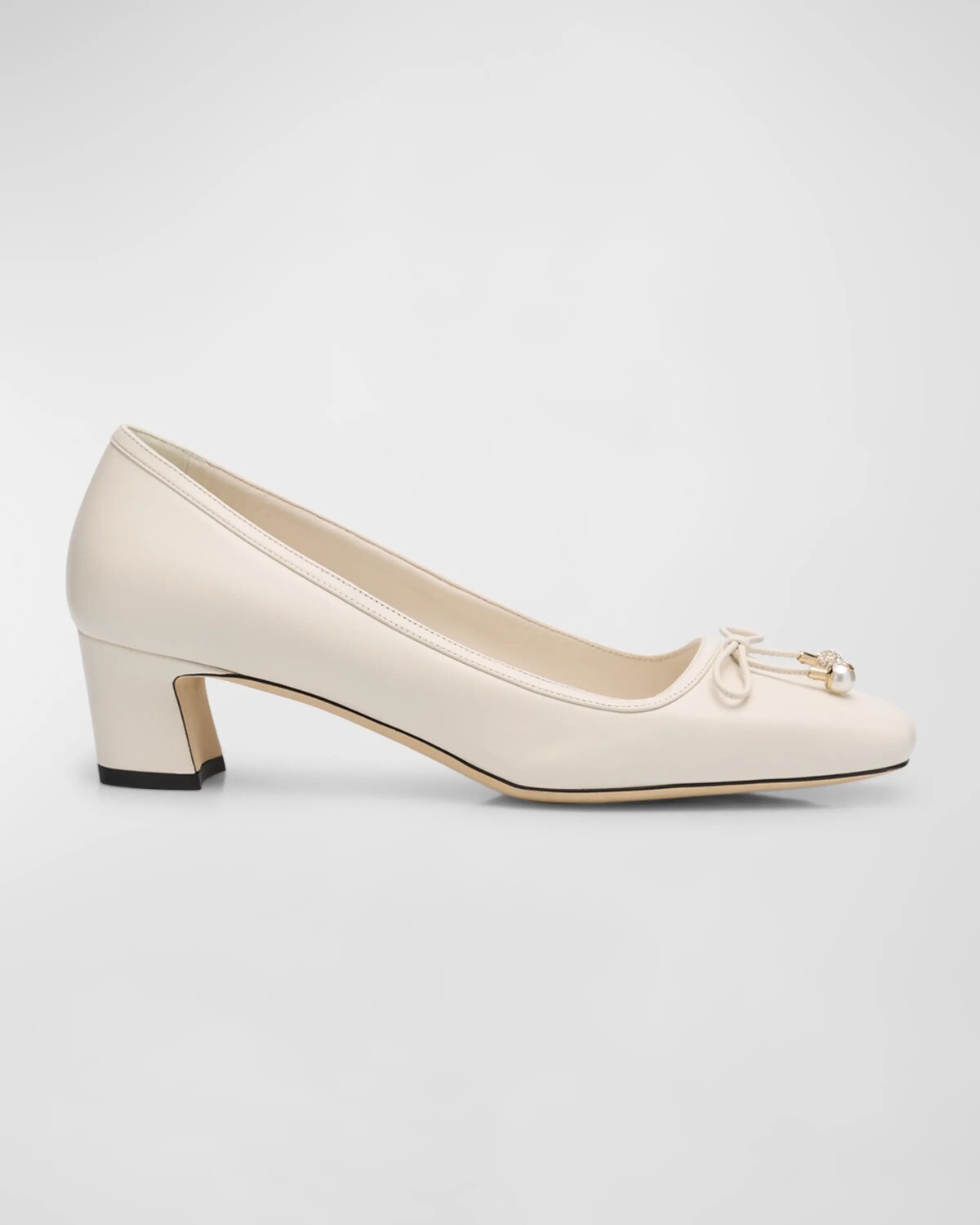 

Кожаные туфли Elme с бантом Jimmy Choo, цвет Latte