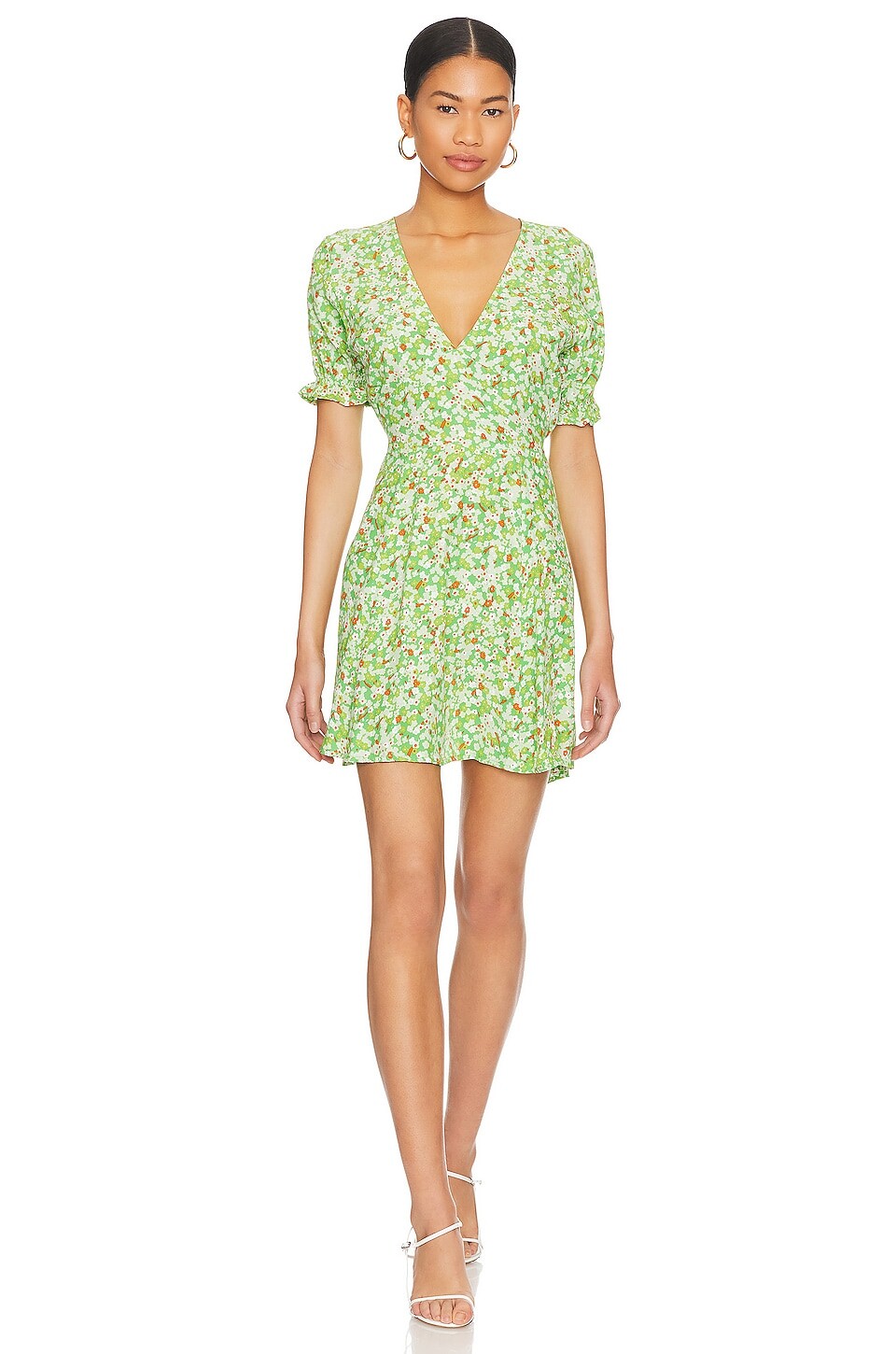 

Платье мини FAITHFULL THE BRAND La Belle, цвет Lou Floral Print Green