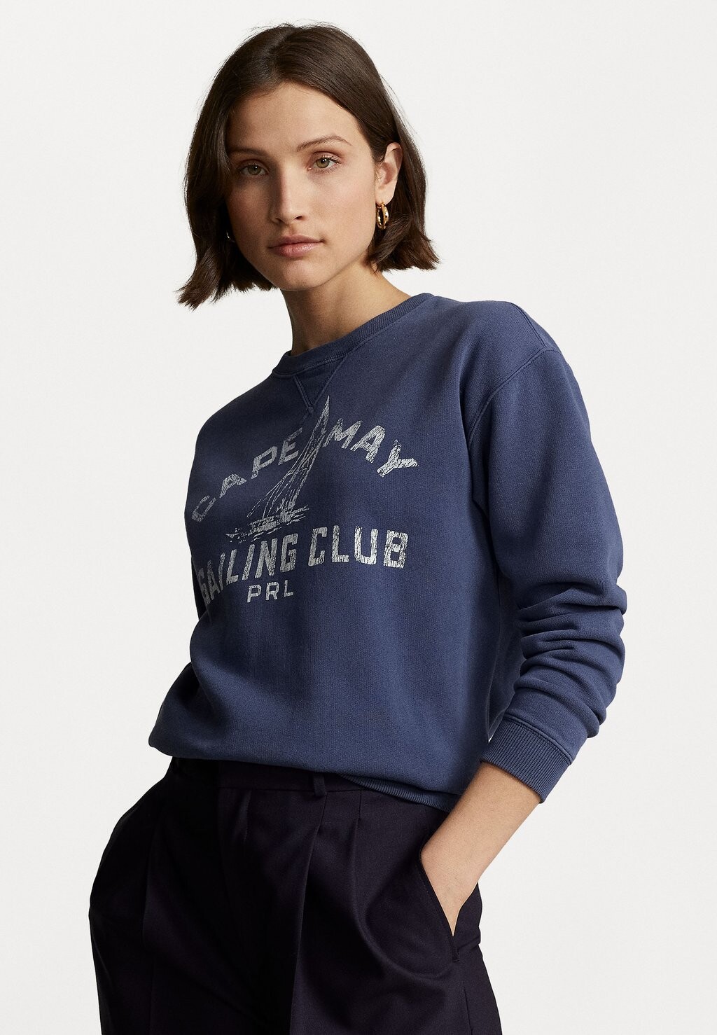 

Толстовка Polo Ralph Lauren Cape May Long Sleeve, темно-синий бостон, Синий;серый