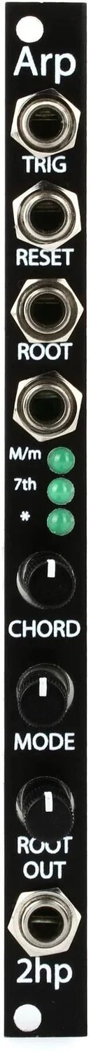 

Модуль арпеджиатора Arp Eurorack 2HP — черный