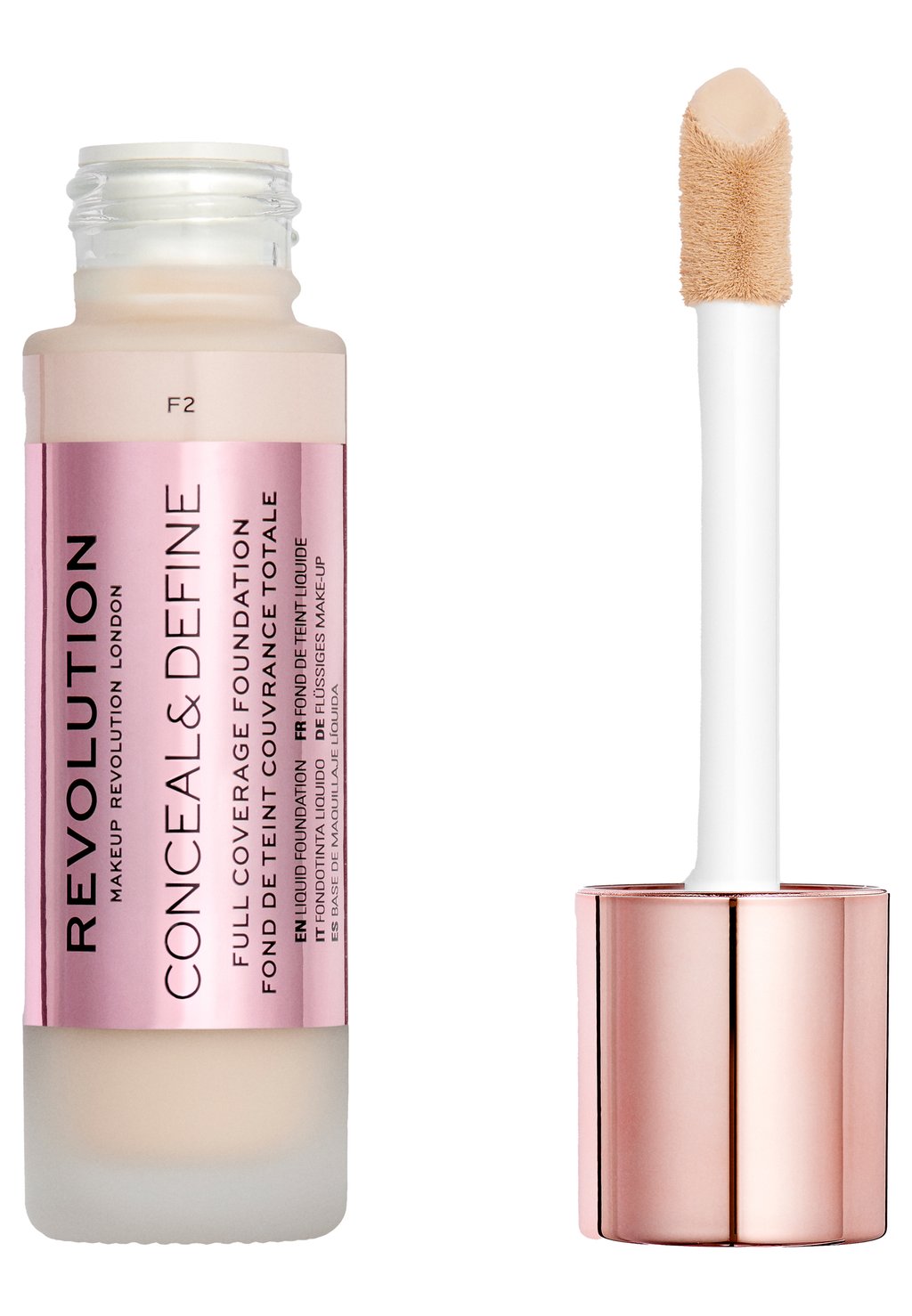 Тональный крем Conceal & Define Foundation Makeup Revolution, цвет f2