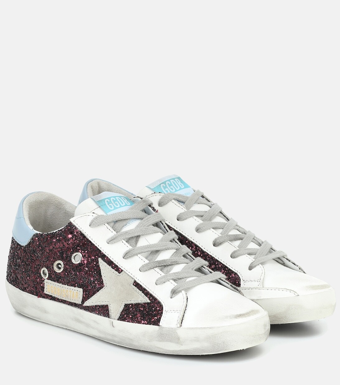 

Кеды Super-Star из кожи с декором Golden Goose, разноцветный