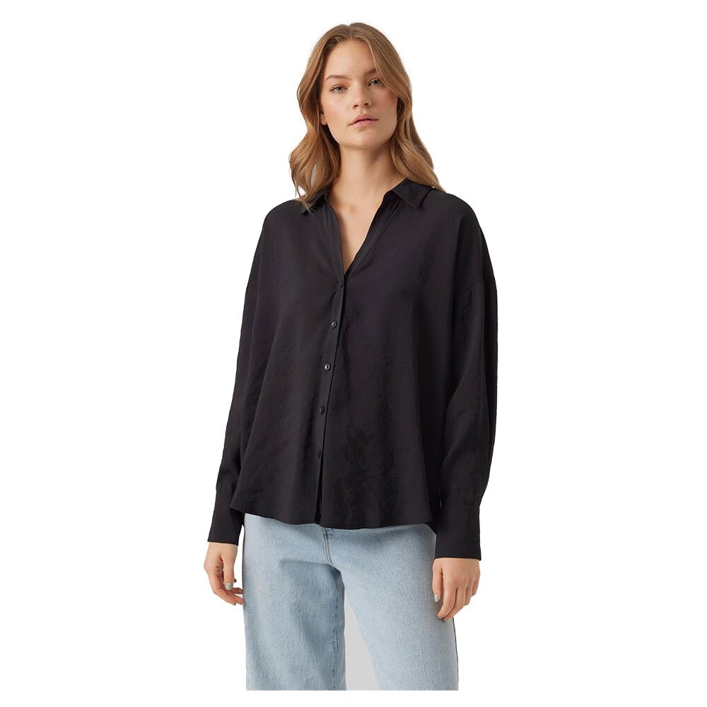 

Рубашка Vero Moda Queeny Oversize, черный