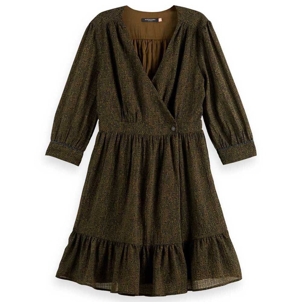 

Платье Scotch & Soda Wrap, зеленый