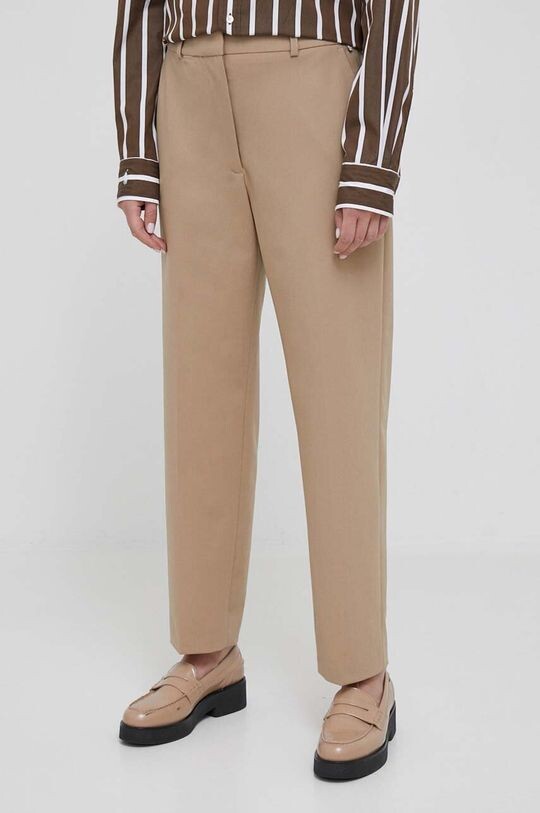 

Брюки из смесовой шерсти. Tommy Hilfiger, бежевый