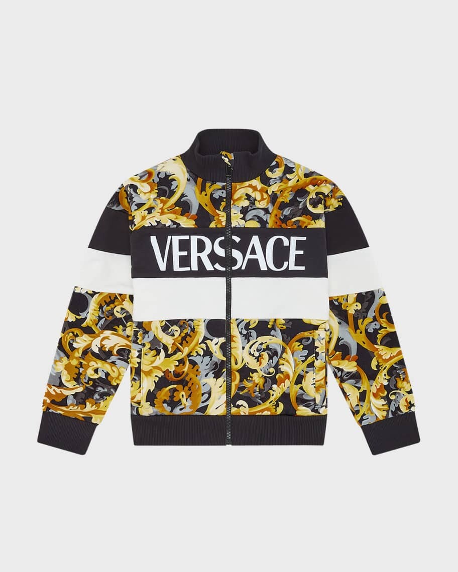 

Куртка для мальчика с принтом Logo Barocco, размер 4–6 Versace