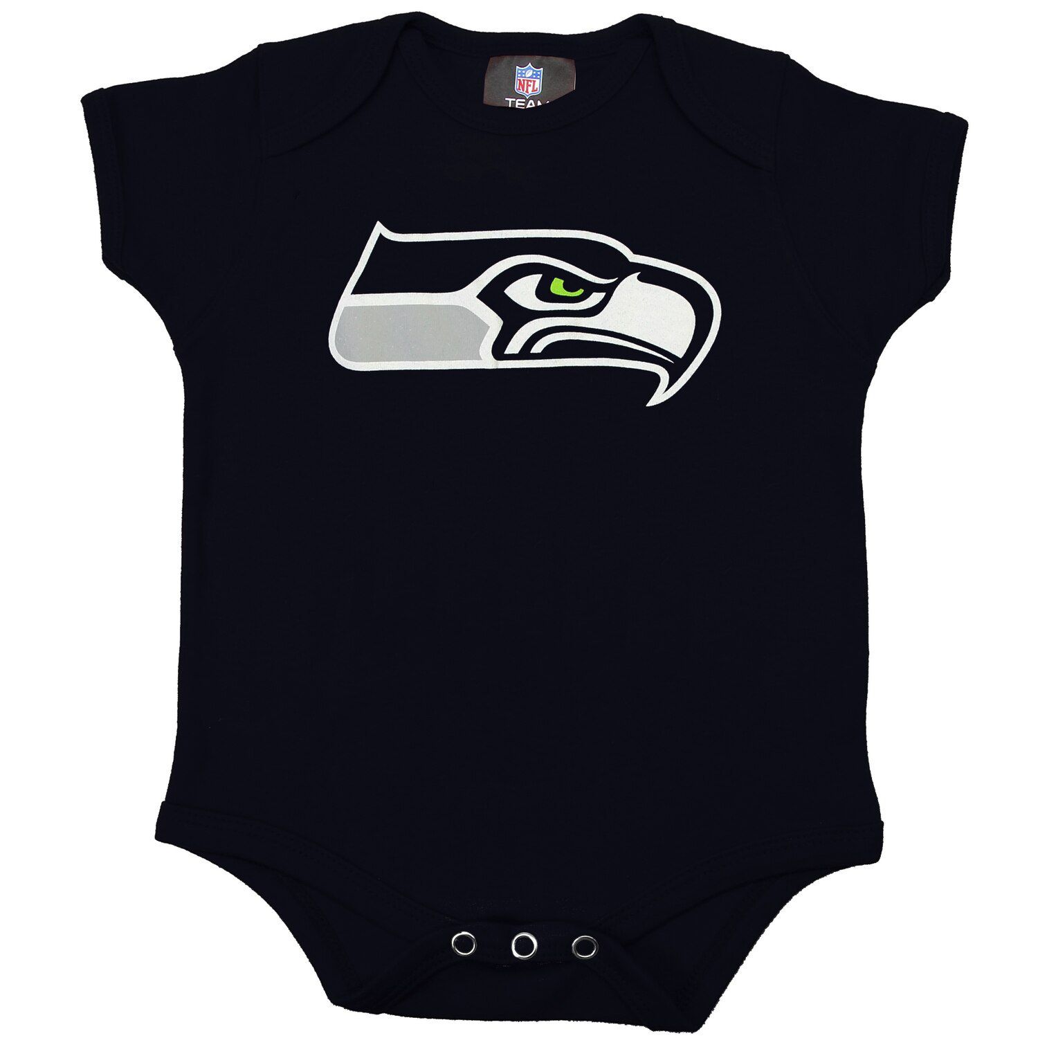 цена Темно-синее боди с логотипом команды Seattle Seahawks для новорожденных Outerstuff