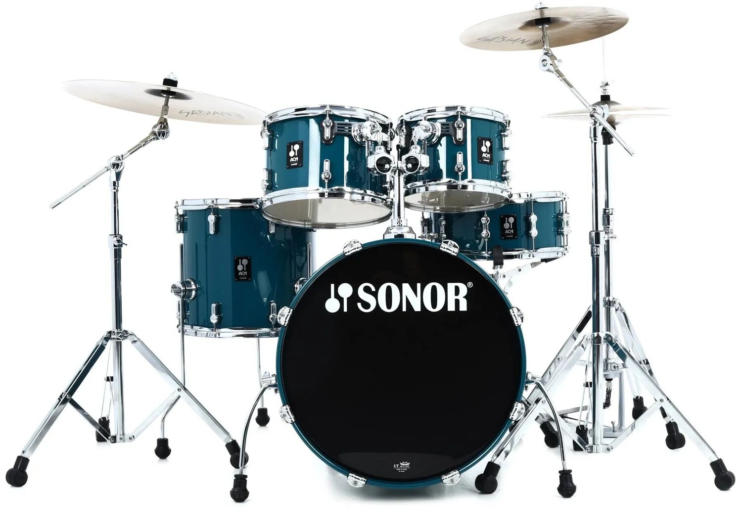 

Комплект из пяти корпусов Sonor AQ1 Studio с фурнитурой — карибский синий