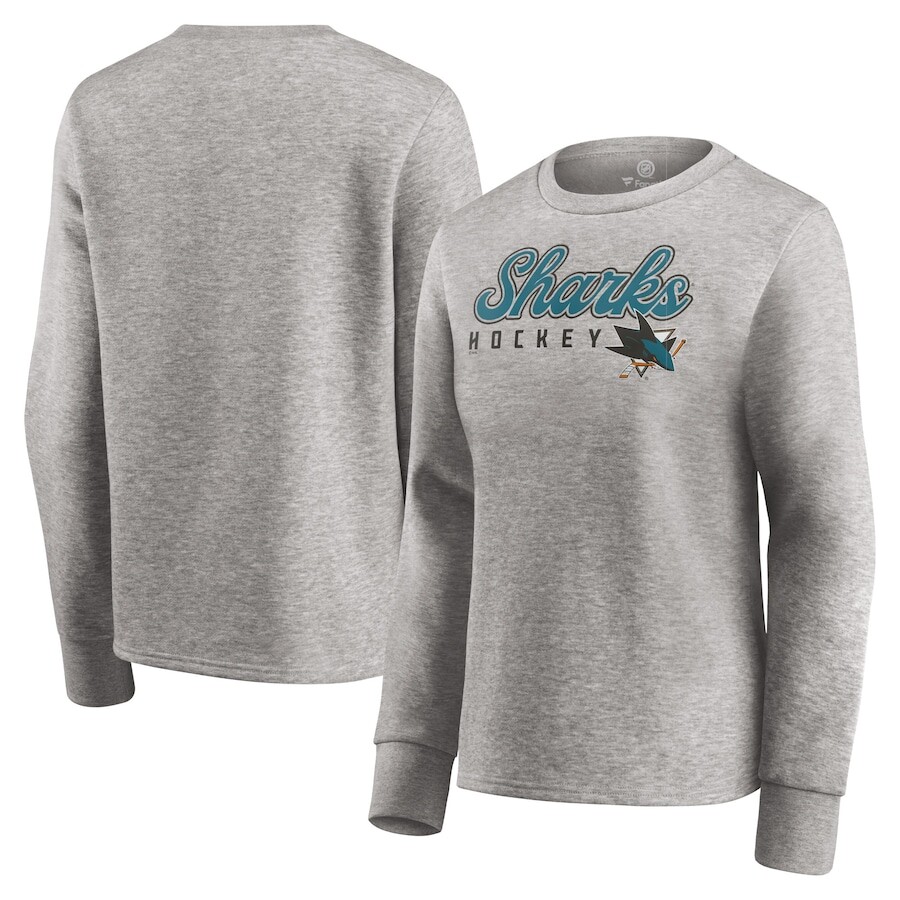 

Толстовка Fanatics Branded San Jose Sharks, серый