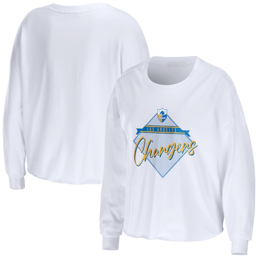 

Футболка с длинным рукавом WEAR by Erin Andrews Los Angeles Chargers, белый