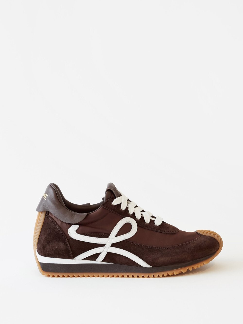 

Кроссовки flow runner из нейлона и замши LOEWE, коричневый
