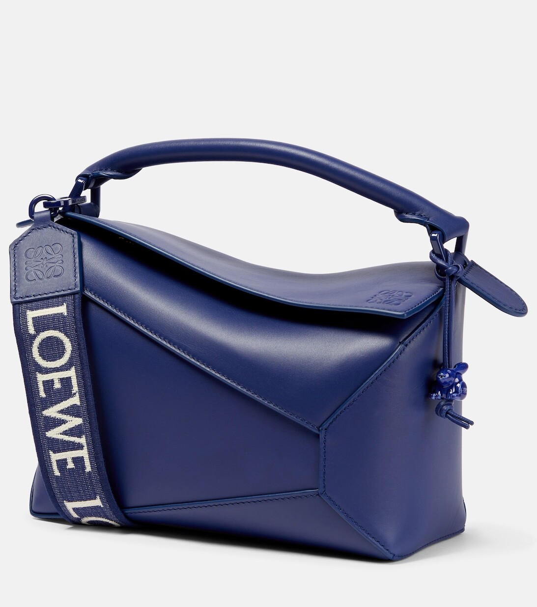 

Маленькая кожаная сумка через плечо Puzzle Edge Loewe, фиолетовый