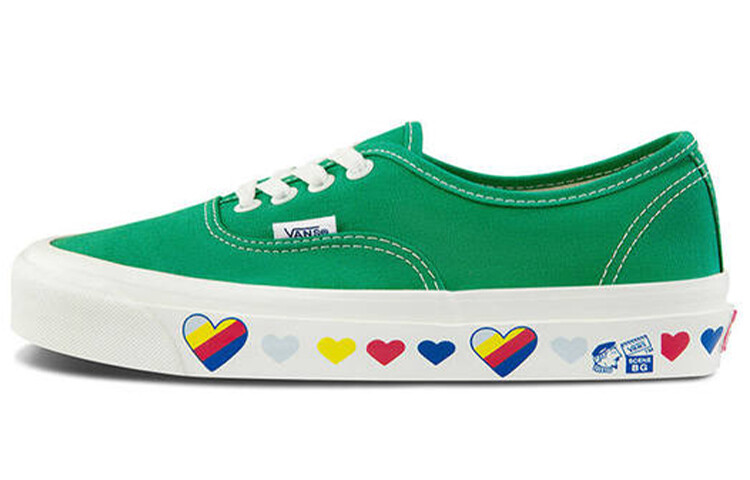

Туфли для скейтбординга унисекс Vans Authentic, зеленые