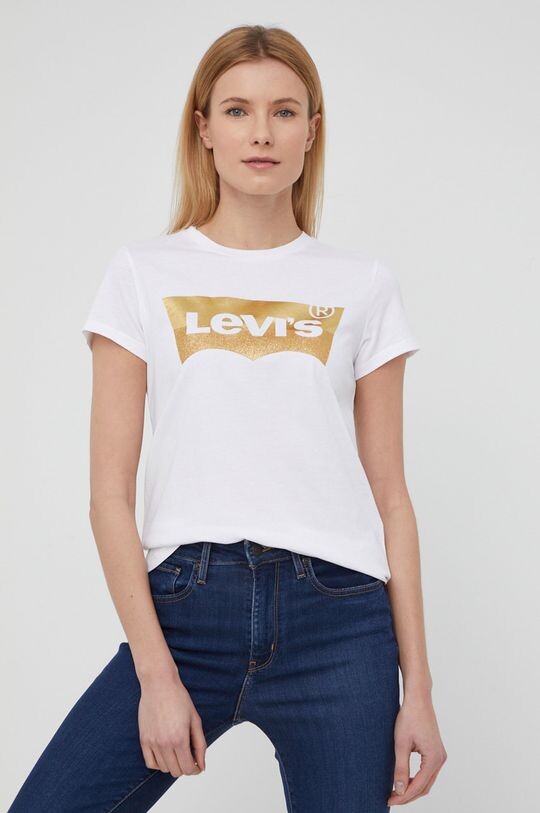 

Хлопковая футболка Levi's, белый