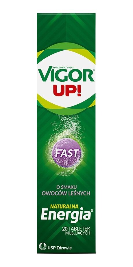 

Витамины и минералы Vigor UP! Fast Smak Owoców Leśnych, 20 шт