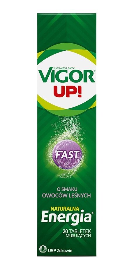 Витамины и минералы Vigor UP! Fast Smak Owoców Leśnych, 20 шт