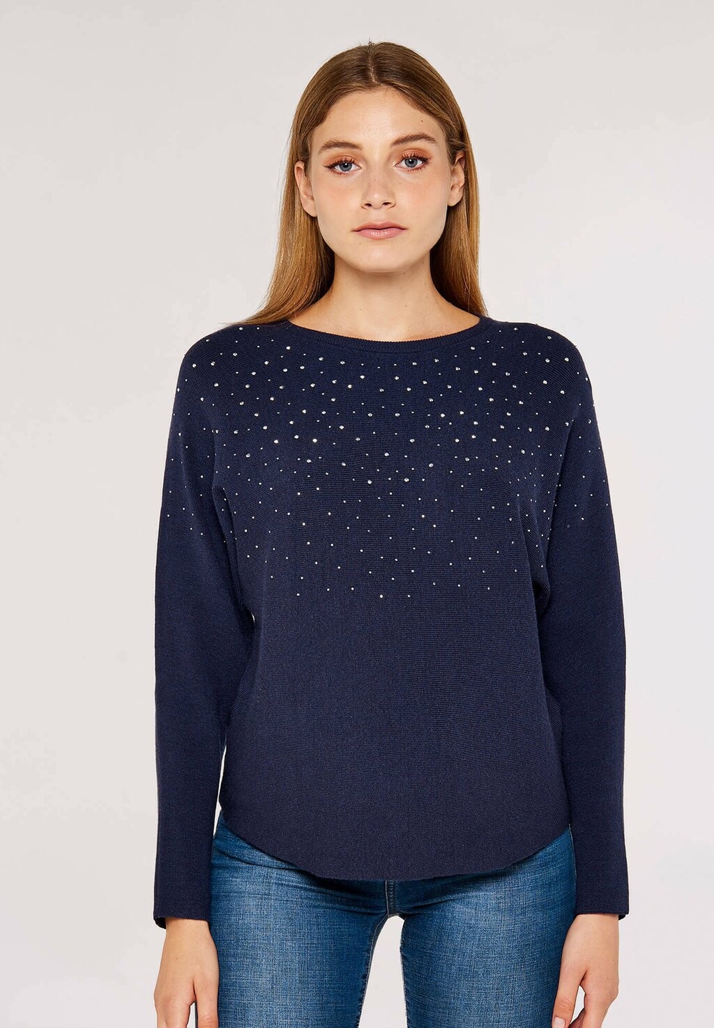 

Свитер Heatsealed Spray Batwing Apricot, цвет navy