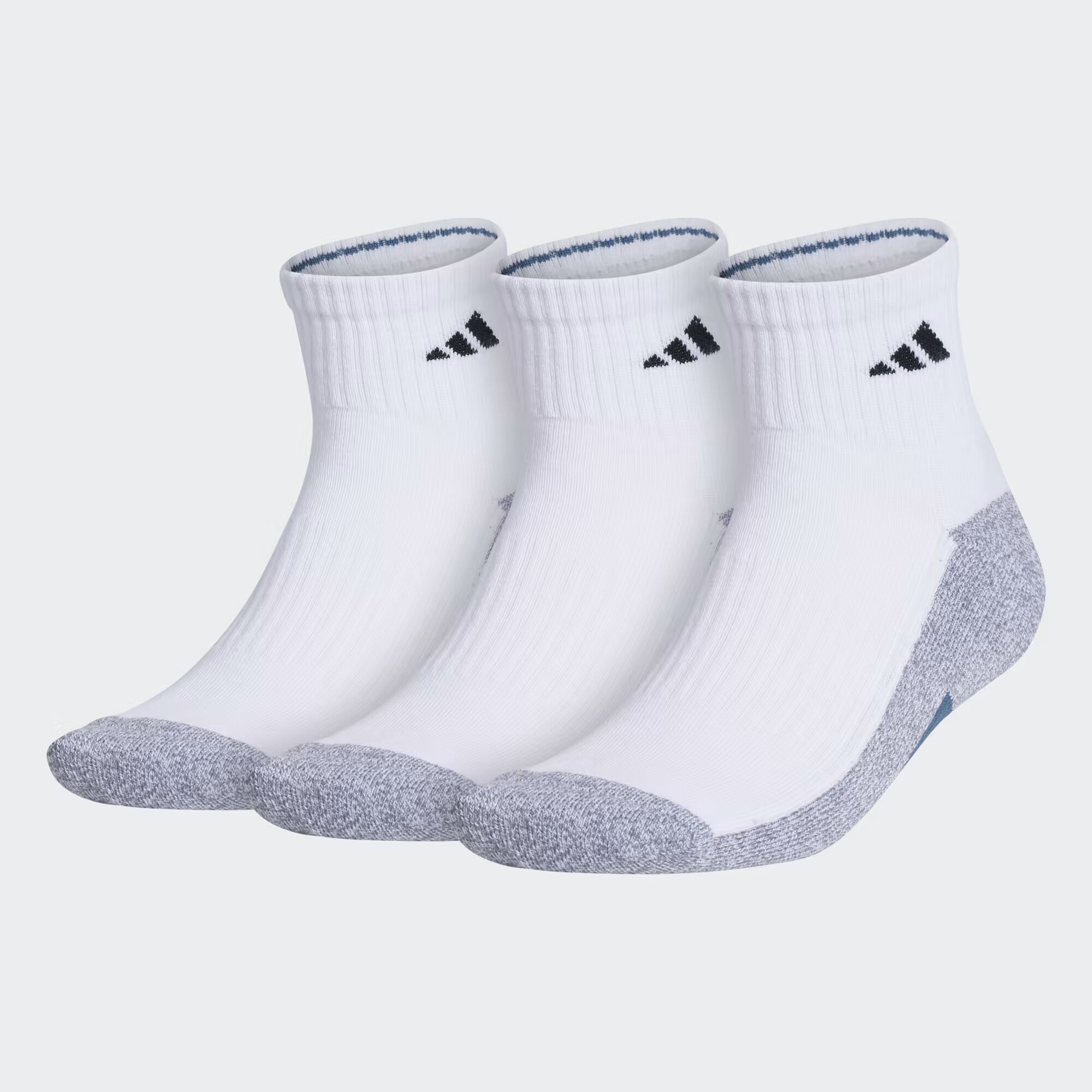 

Мягкие носки размером X-четверть, 3 пары Adidas, White