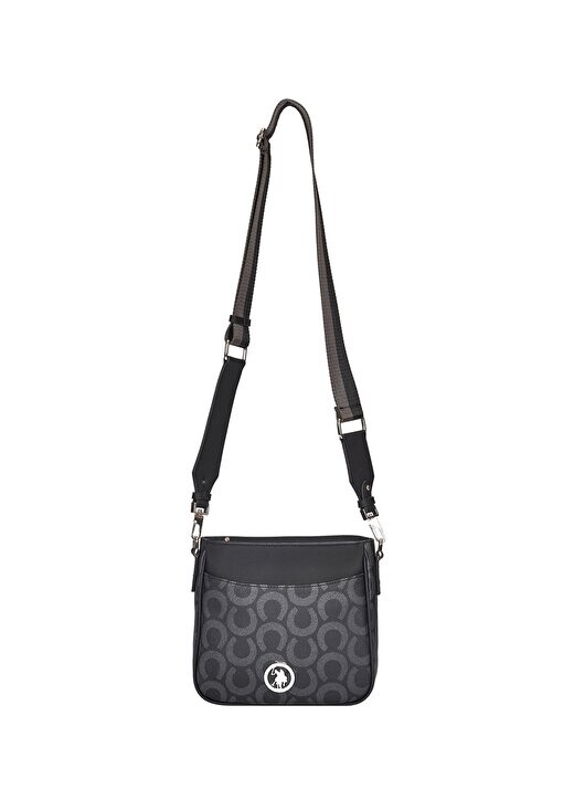 

Черная женская сумка через плечо размером 24x23x7 см US24213 U.S. Polo Assn., черный