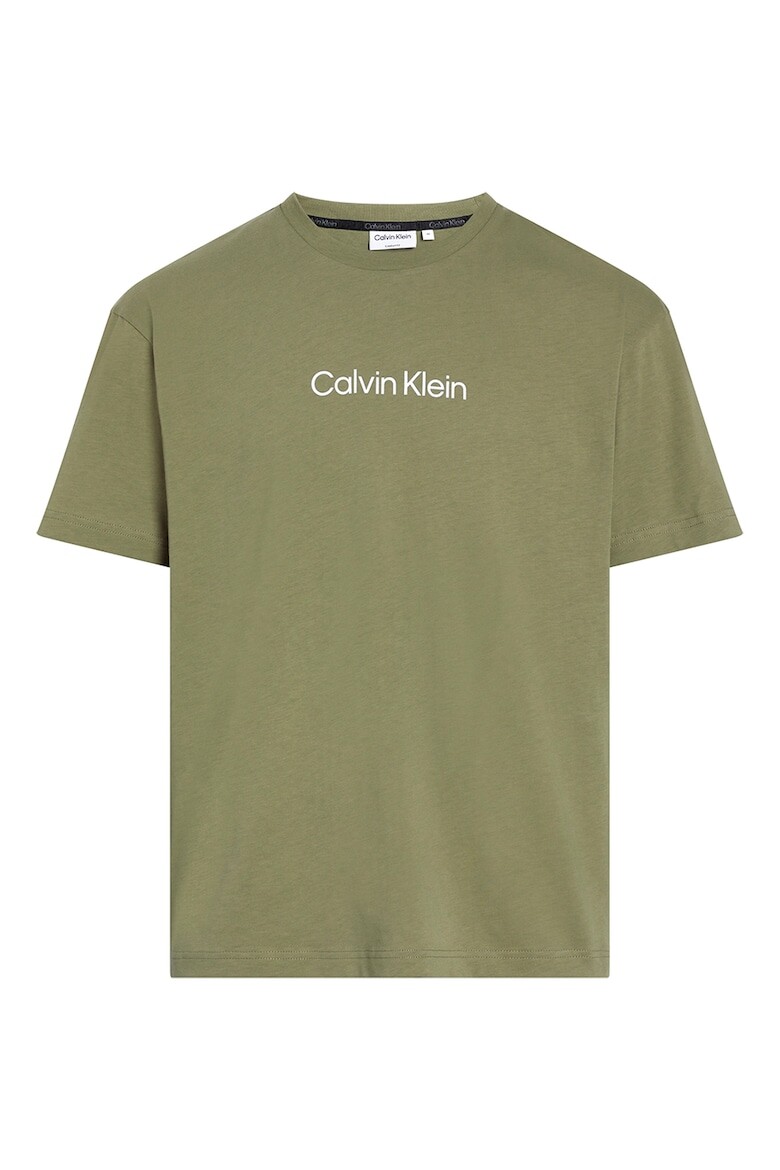 

Футболка из органического хлопка с логотипом Calvin Klein, зеленый