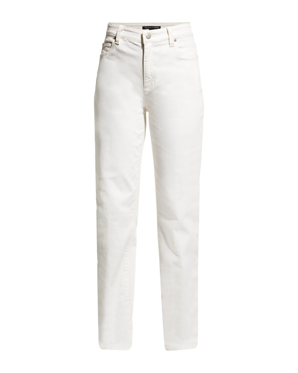 

Джинсы из эластичного денима с высокой посадкой Eileen Fisher, цвет Undyed Natural