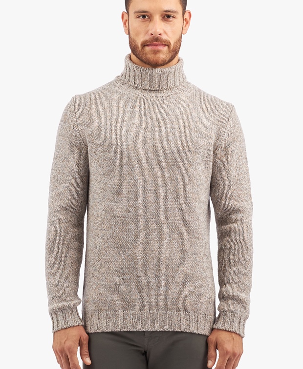 Пуловер с высоким воротником , светло-серый Brooks Brothers