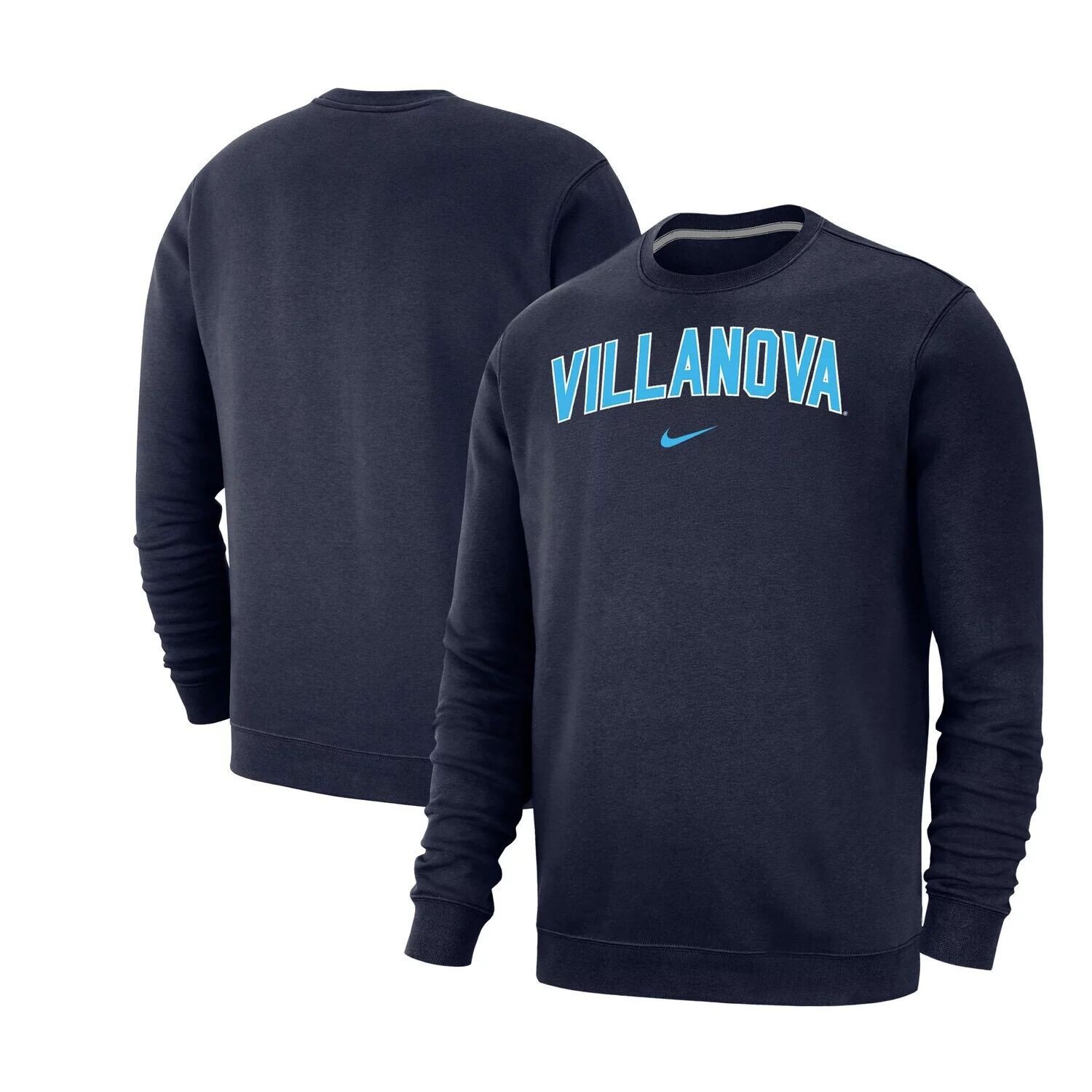 

Мужской флисовый пуловер с капюшоном Heather Navy Villanova Wildcats Arch Club Nike