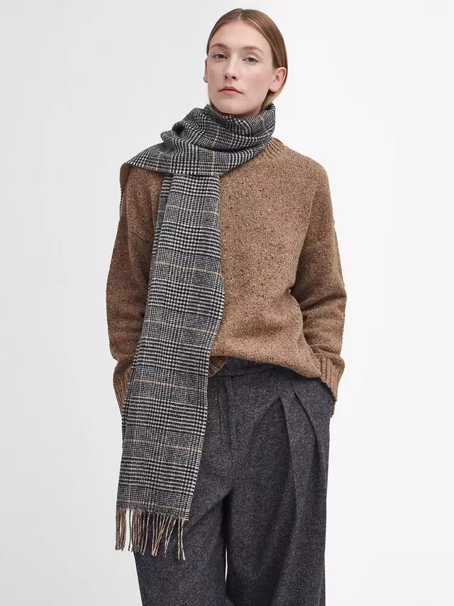 

Шарф Barbour Noelle Check Lambswool, цвет check/camel