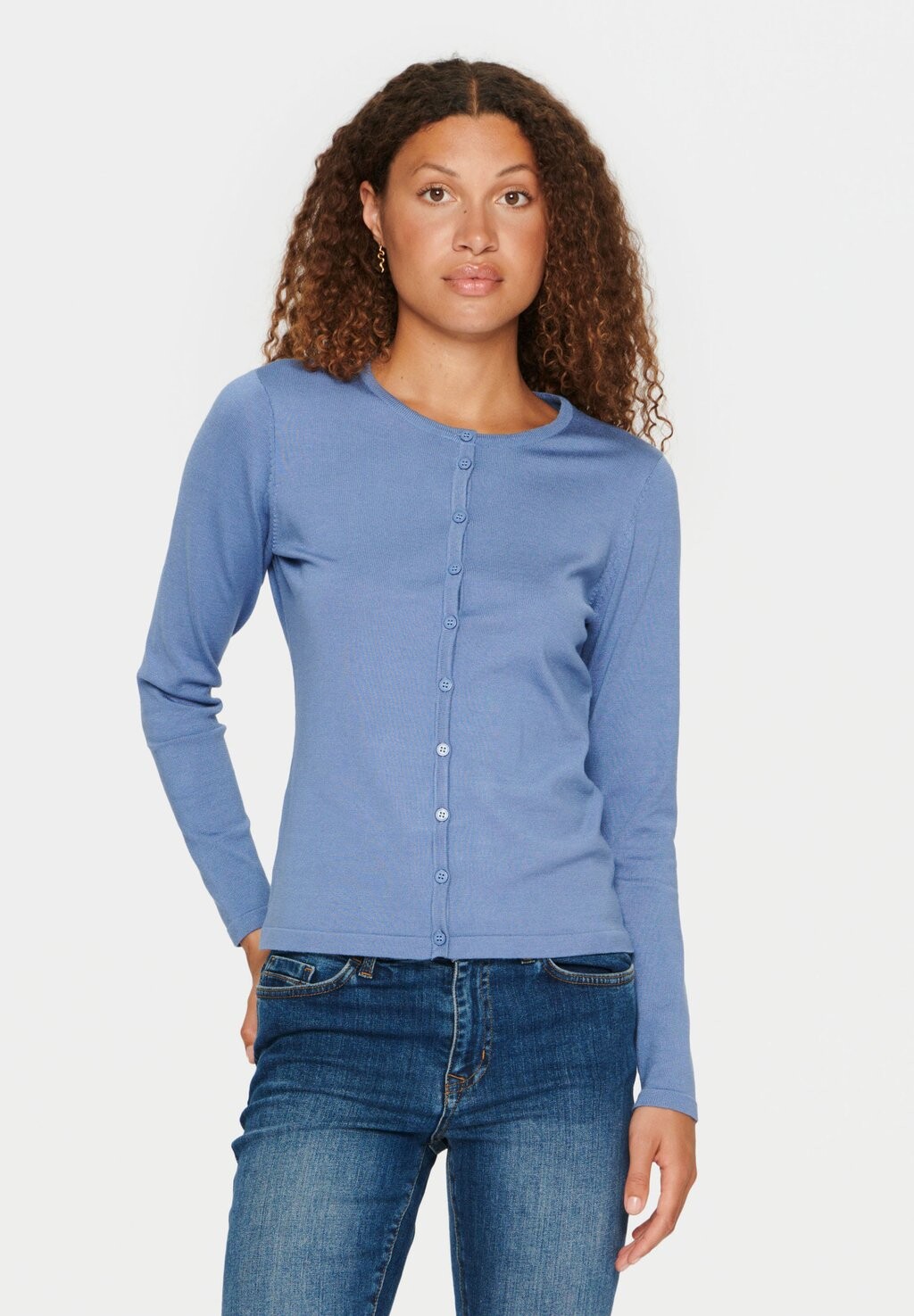 

Кардиган A8661 MILASZ R-NECK Saint Tropez, синий цвет