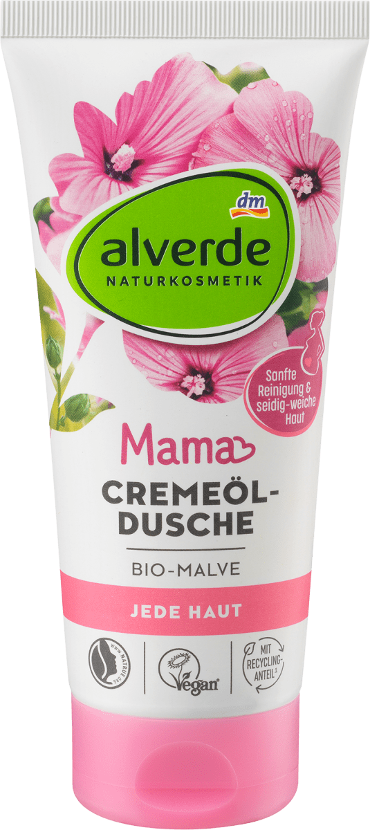 Крем-масло для душа Mama органическое мальва 200 мл alverde NATURKOSMETIK