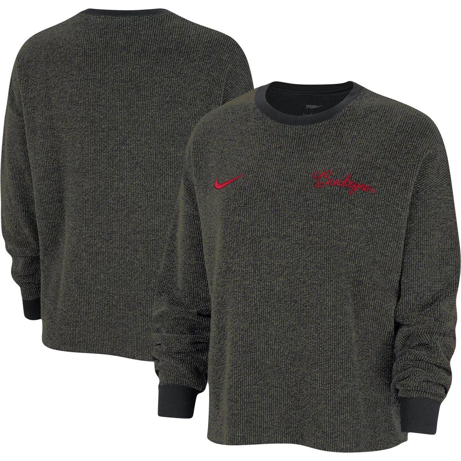

Женский черный пуловер с надписью Nike Ohio State Buckeyes для йоги Nike