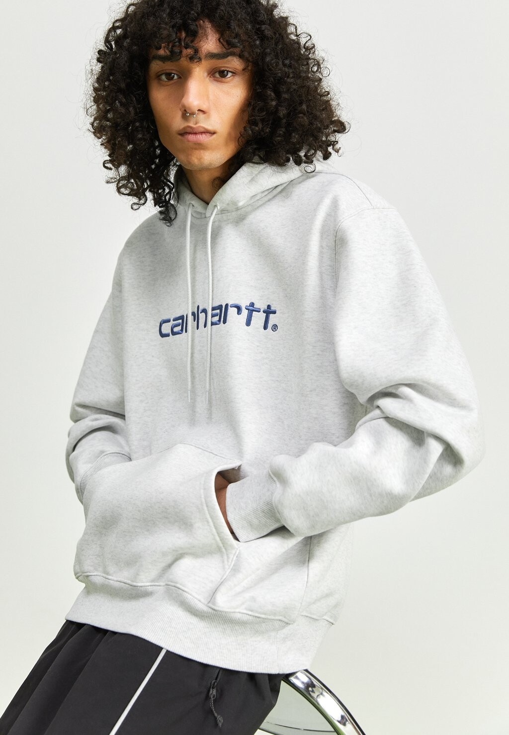 

Толстовка Carhartt WIP С КАПЮШОНОМ, ясень вереск/либерти