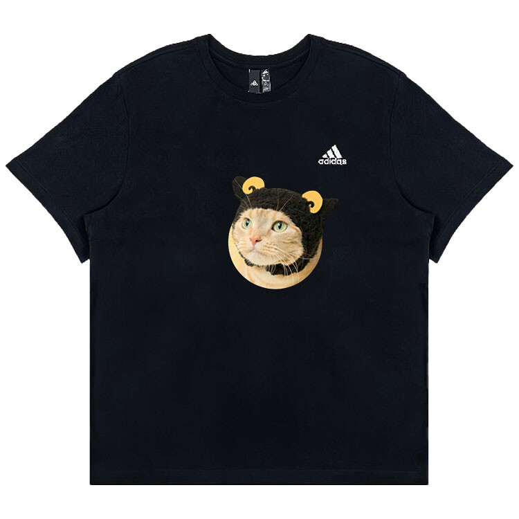 

Футболка унисекс черная Adidas, черный
