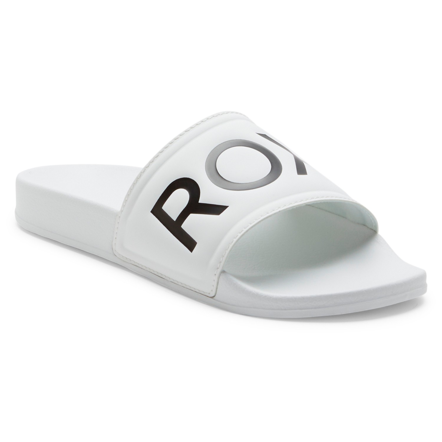 цена Сандалии Roxy Women's Slippy Sandals, цвет White/Black Basic