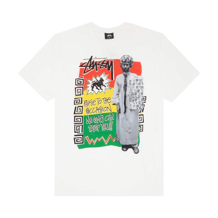 

Футболка Stussy Rastafari 'White', белый