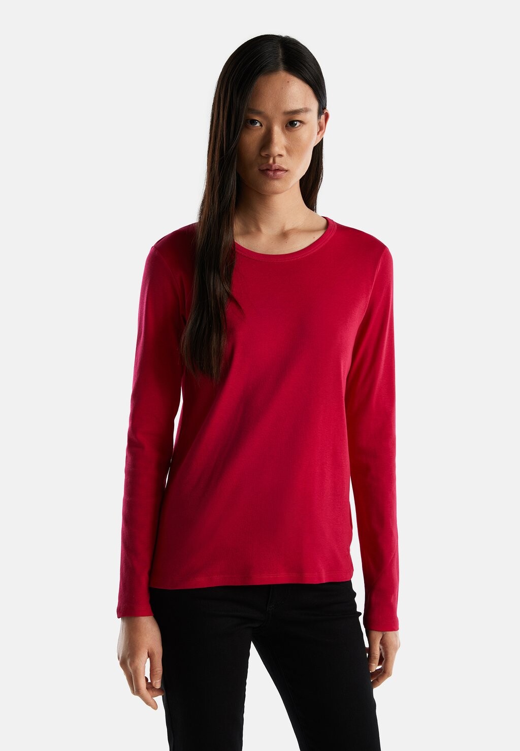 

Рубашка с длинным рукавом United Colors of Benetton, красный