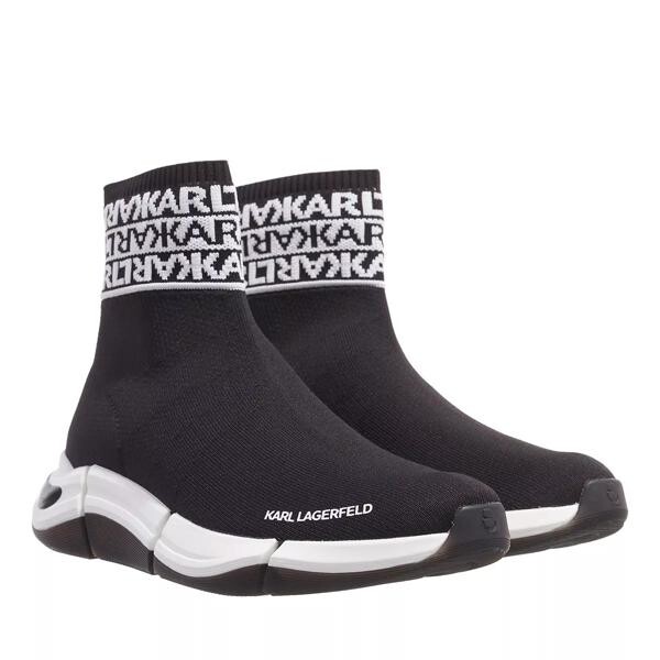 

Сапоги quadra triple trim ankle bt black knit Karl Lagerfeld, черный