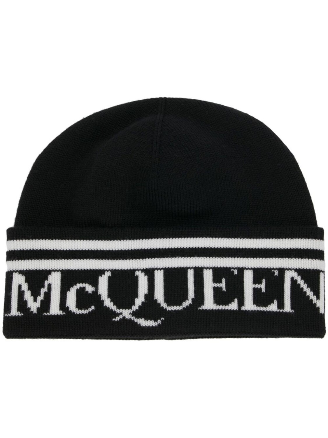 

Шапка бини с логотипом Alexander McQueen, черный