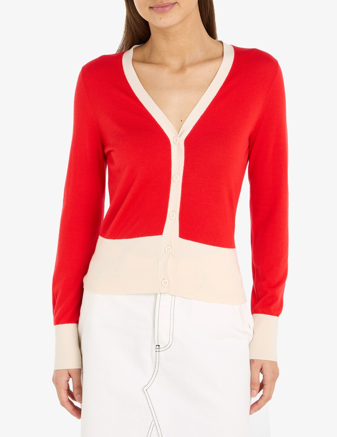 

Шерстяной кардиган Tommy Hilfiger, красный