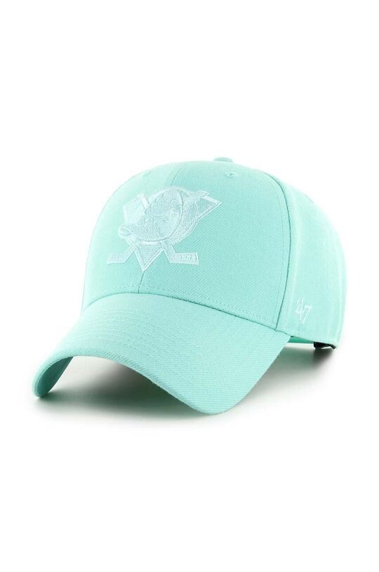

Бейсболка NHL Anaheim Ducks из смесовой шерсти 47brand, бирюзовый